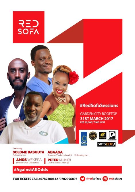 Red Sofa Sessions to host Amos Wekesa, Peter Mukiibi, Solome Basuuta and Abaasa.